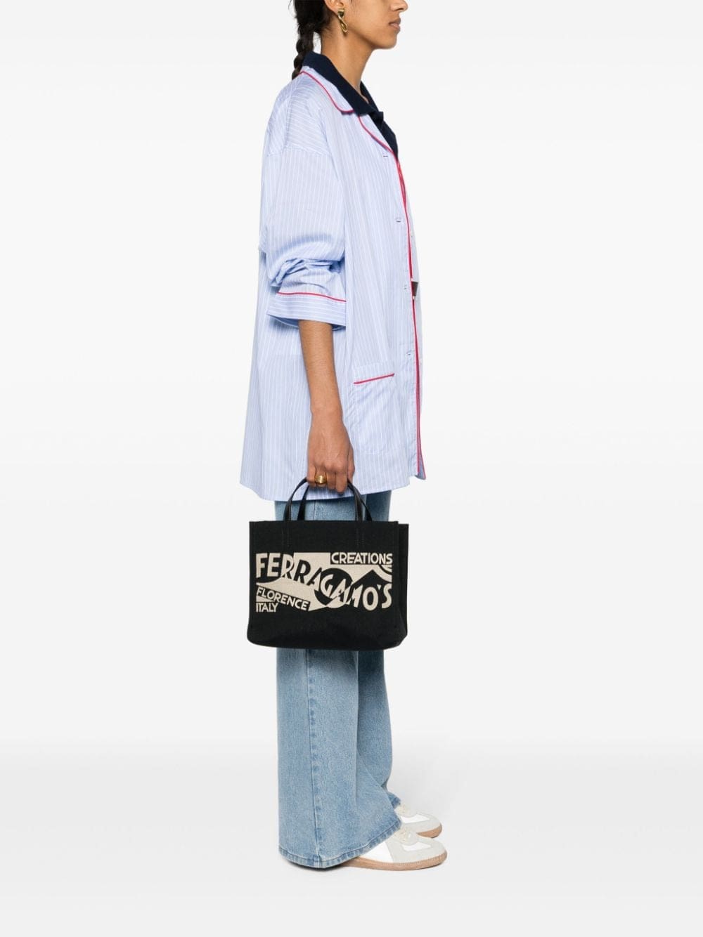 Ferragamo small Venna-jacquard tote bag - Image 2