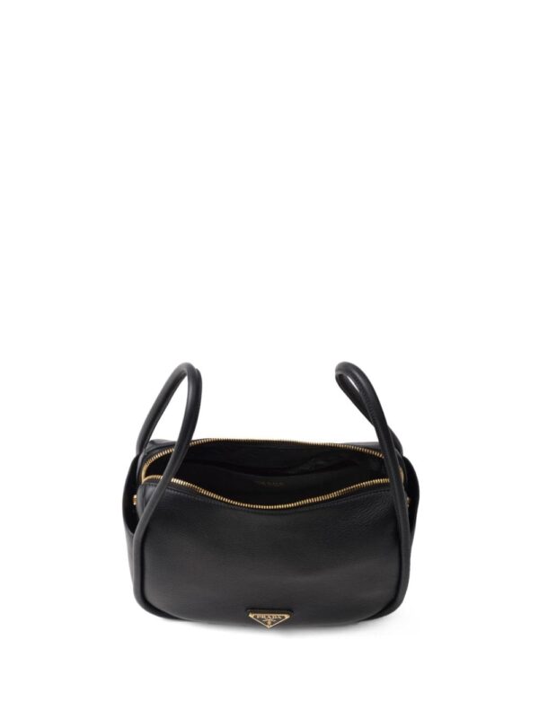 Prada logo-appliqué leather tote bag - Image 4
