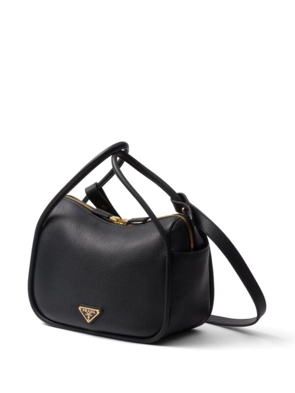 Prada logo-appliqué leather tote bag - Image 3