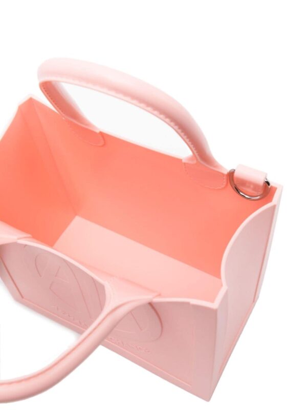 Armani Exchange small logo-embossed tote bag - Image 4