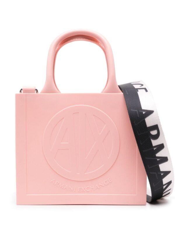 Armani Exchange small logo-embossed tote bag
