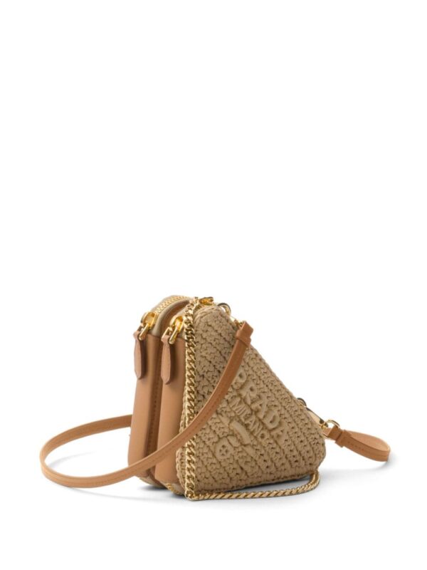 Prada logo-embroidered crochet pouch - Image 2