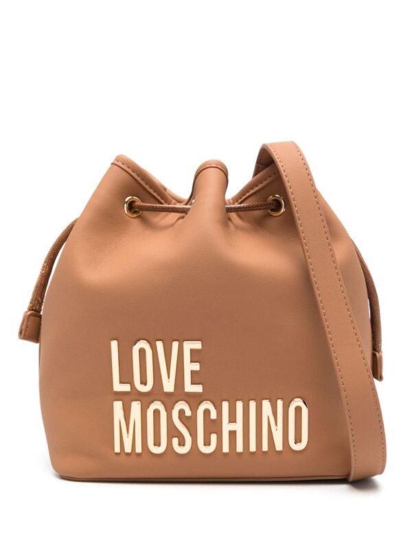 Love Moschino logo-lettering bucket bag