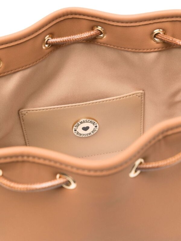 Love Moschino logo-lettering bucket bag - Image 5