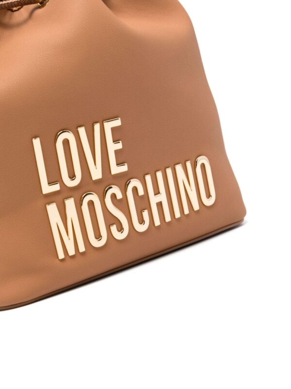 Love Moschino logo-lettering bucket bag - Image 4