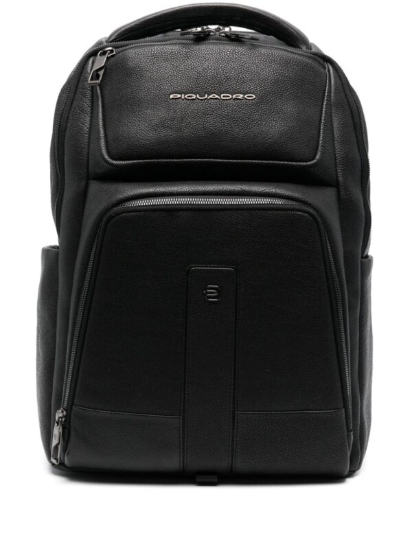 PIQUADRO logo-plaque backpack