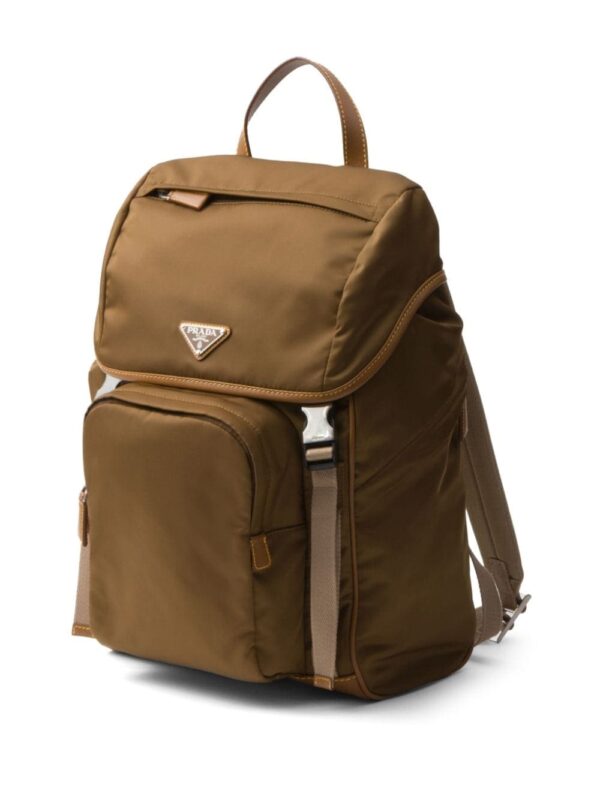 Prada triangle-logo buckled backpack - Image 2