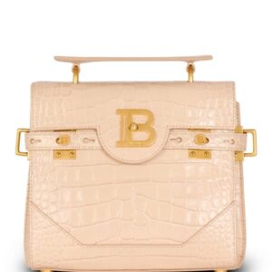 Balmain B-Buzz 23 leather tote bag