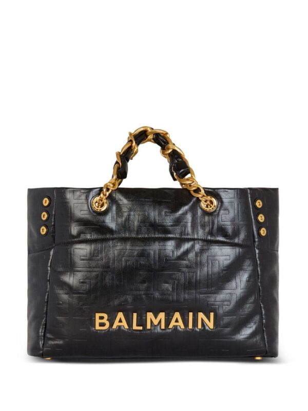 Balmain 1945 Soft leather tote bag