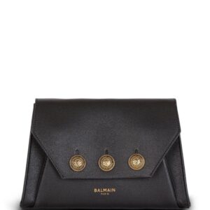 Balmain Emblème leather crossbody bag