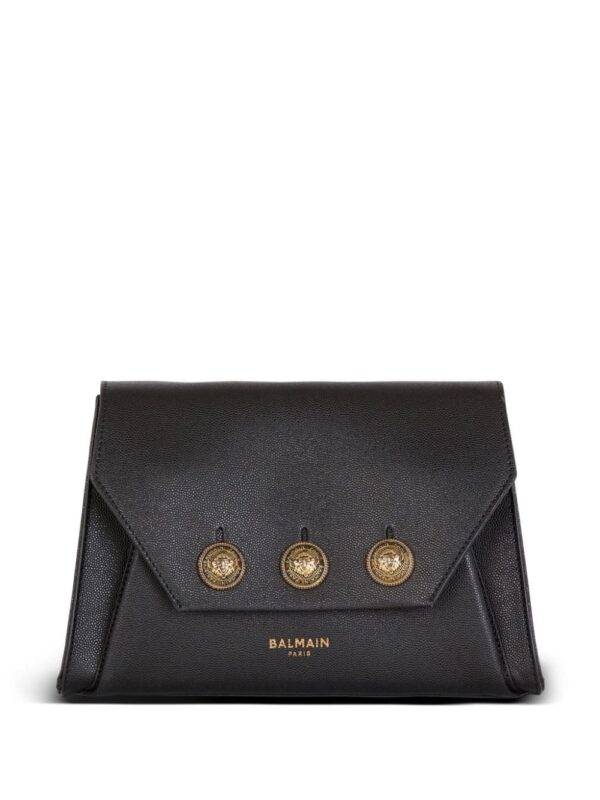 Balmain Emblème leather crossbody bag