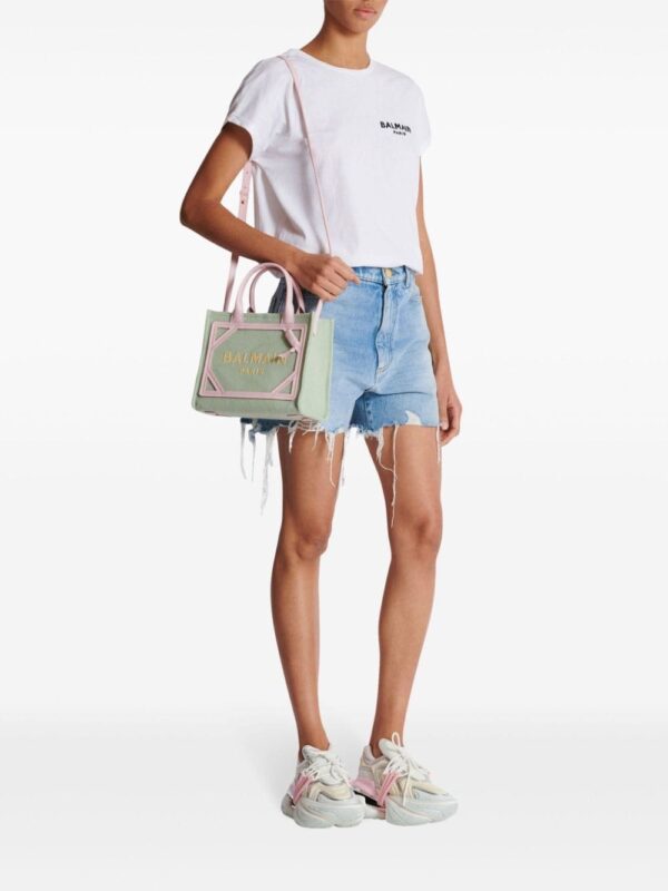 Balmain small B-Army canvas tote bag - Image 2