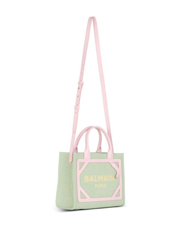 Balmain small B-Army canvas tote bag - Image 4