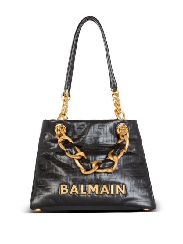 Balmain small 1945 Soft leather tote bag - Image 5