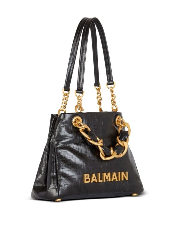 Balmain small 1945 Soft leather tote bag - Image 4