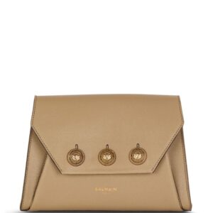 Balmain Emblème leather crossbody bag