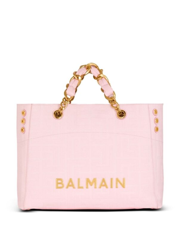 Balmain 1945 Soft leather tote bag