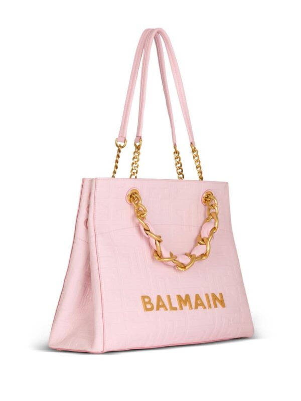 Balmain 1945 Soft leather tote bag - Image 4