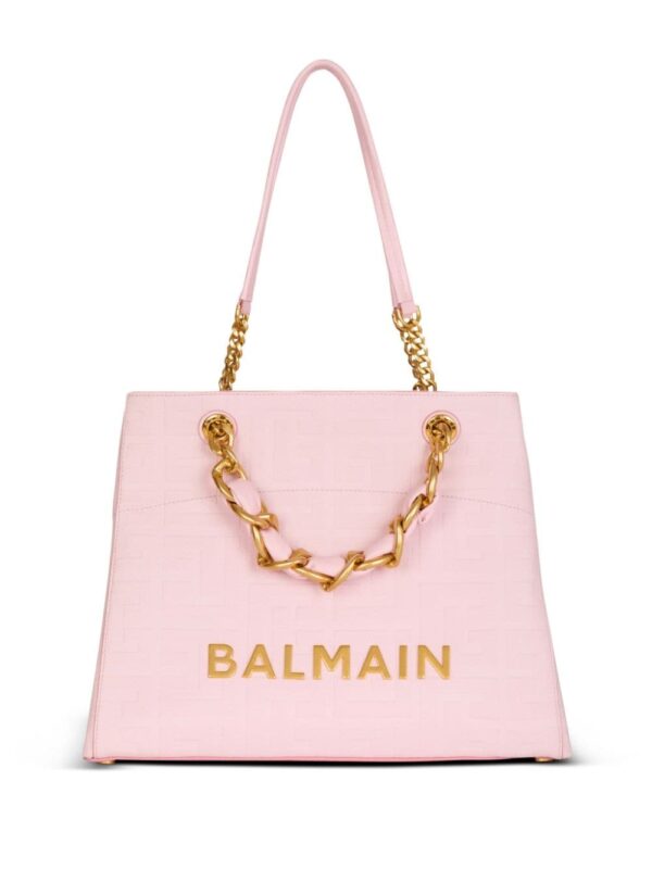 Balmain 1945 Soft leather tote bag - Image 5