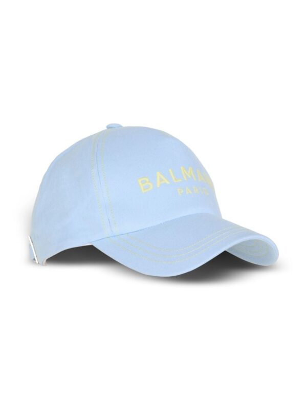 Balmain logo-embroidered cotton cap - Image 2