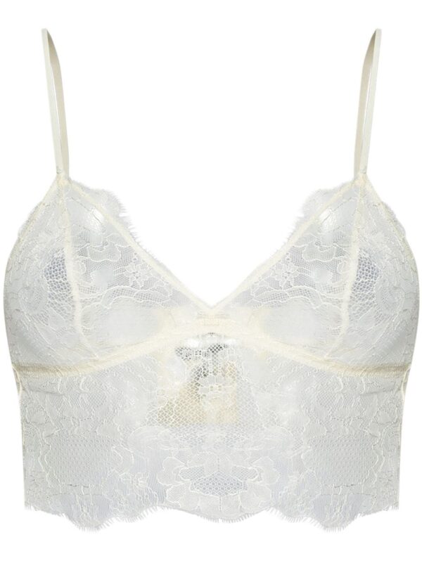 ANINE BING  lace longline bralette