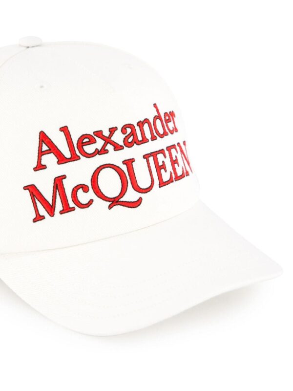 Alexander McQueen logo print cap - Image 3