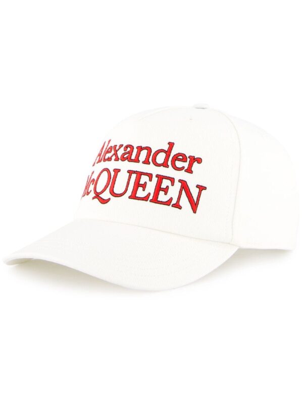 Alexander McQueen logo print cap