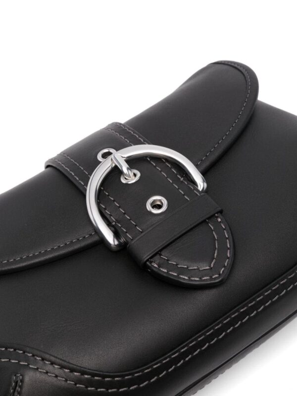 Coach buckle-detail leather shoulder bag - Image 4