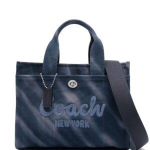 Coach tie-dye pattern tote bag