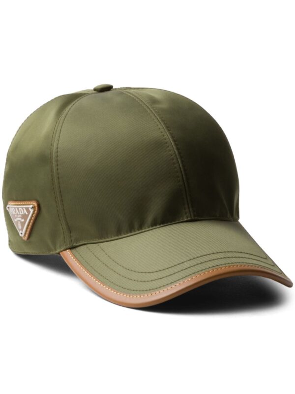 Prada logo-plaqie baseball cap