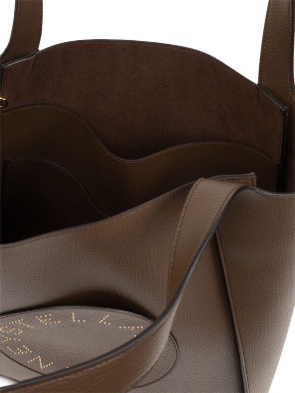 Stella McCartney logo-perforated faux-leather tote bag - Image 5