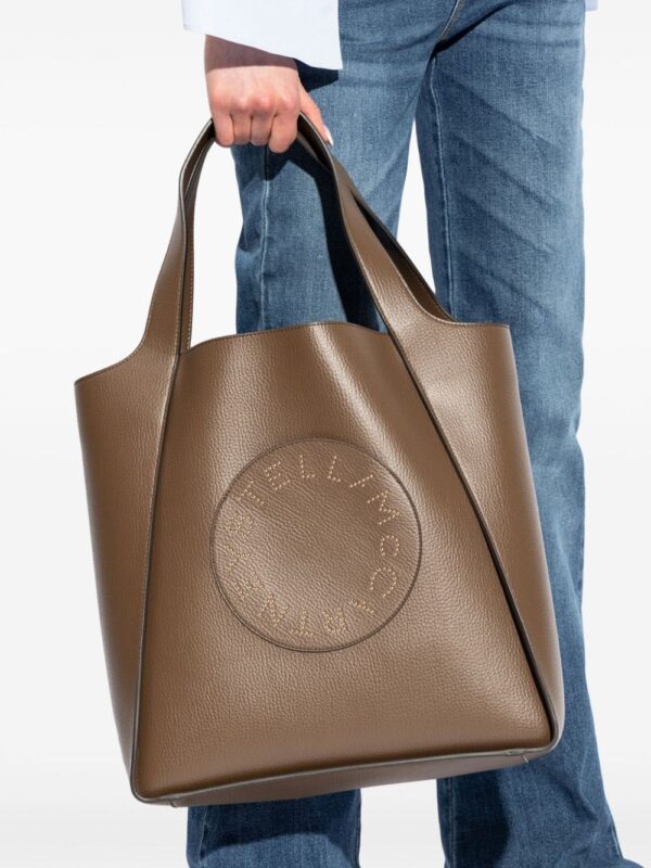 Stella McCartney logo-perforated faux-leather tote bag - Image 2
