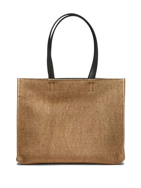 Ferragamo small logo-print raffia tote bag - Image 2