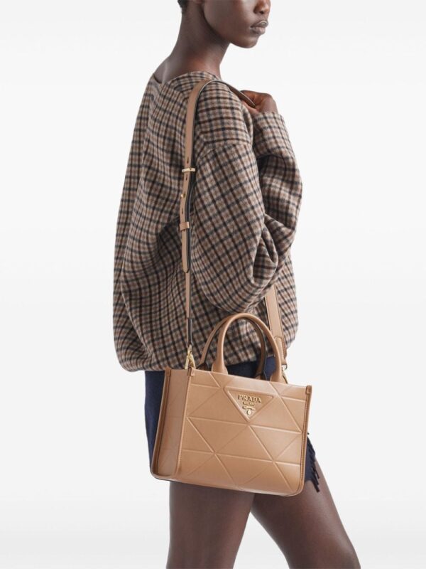 Prada mini Symbole leather tote bag - Image 3