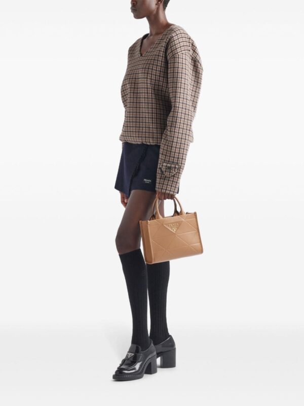 Prada mini Symbole leather tote bag - Image 2