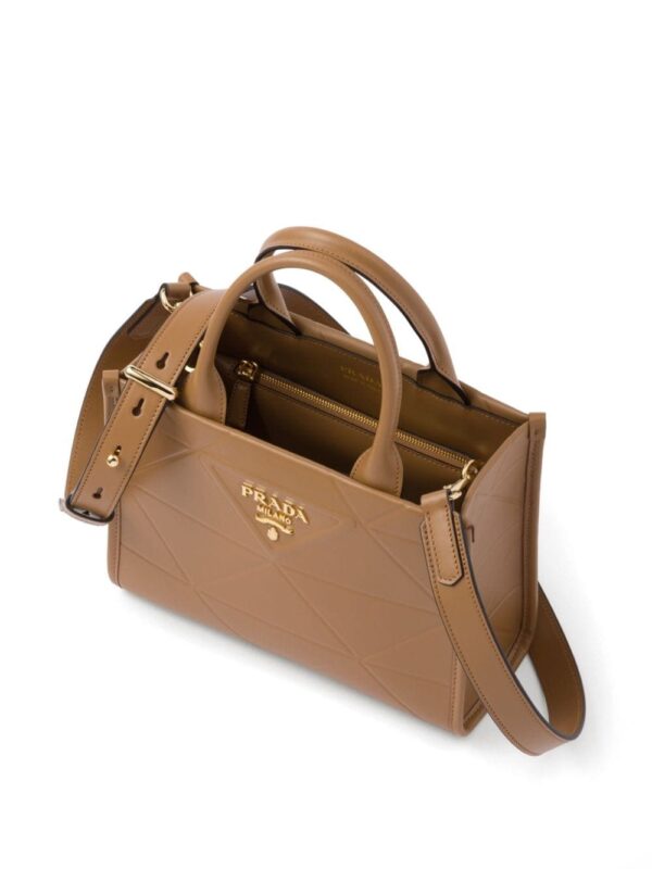 Prada mini Symbole leather tote bag - Image 5