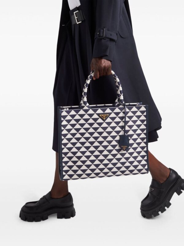 Prada large Symbole leather tote bag - Image 3