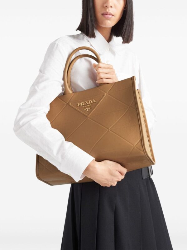 Prada medium Symbole leather tote bag - Image 3