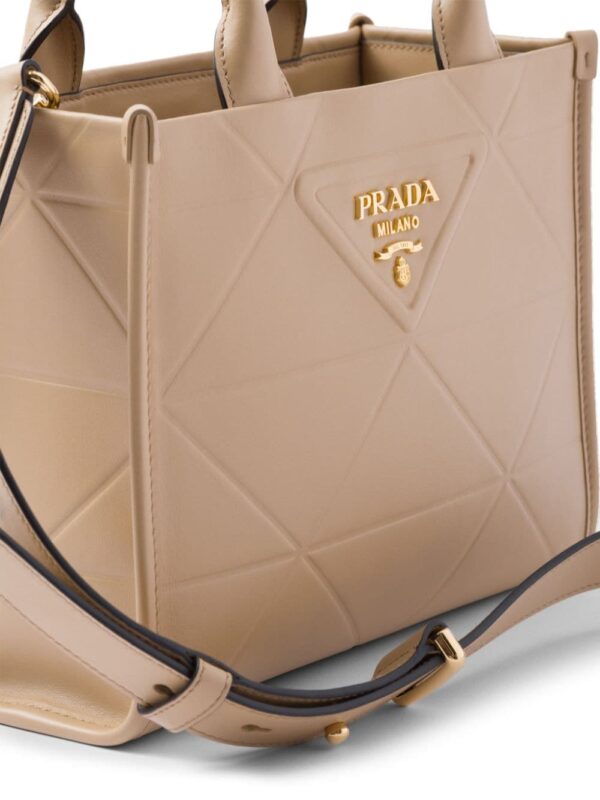 Prada mini Symbole leather tote bag - Image 5