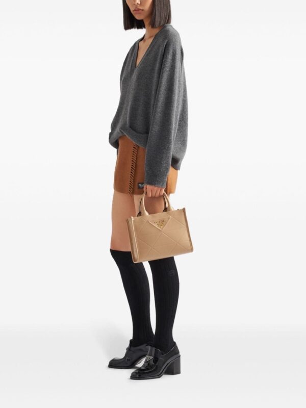 Prada mini Symbole leather tote bag - Image 2