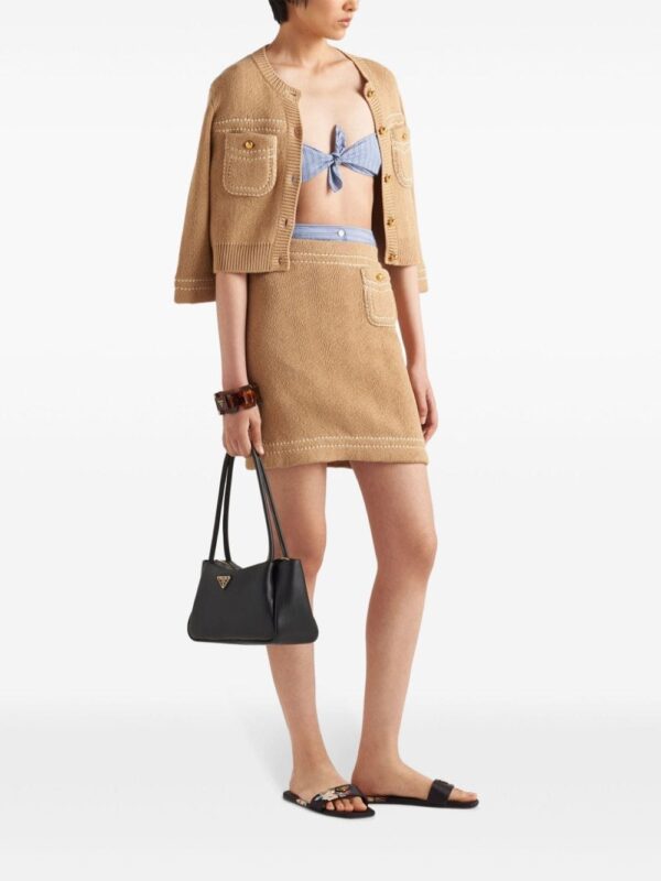 Prada medium leather tote bag - Image 2