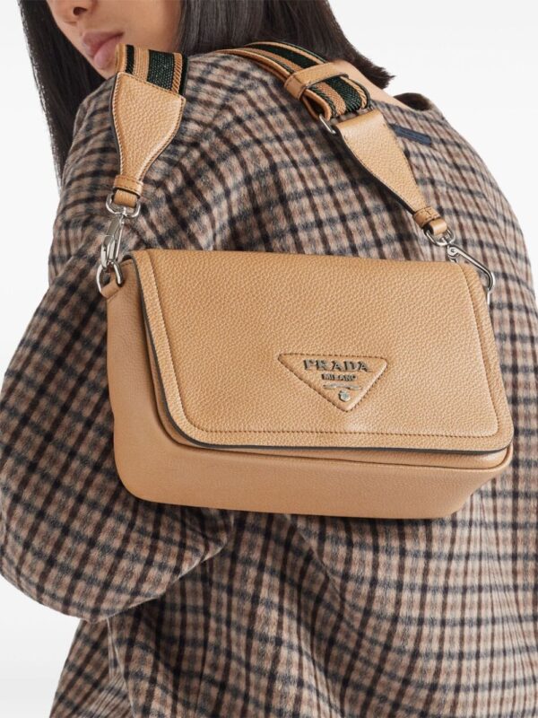 Prada grained leather shoulder bag - Image 2