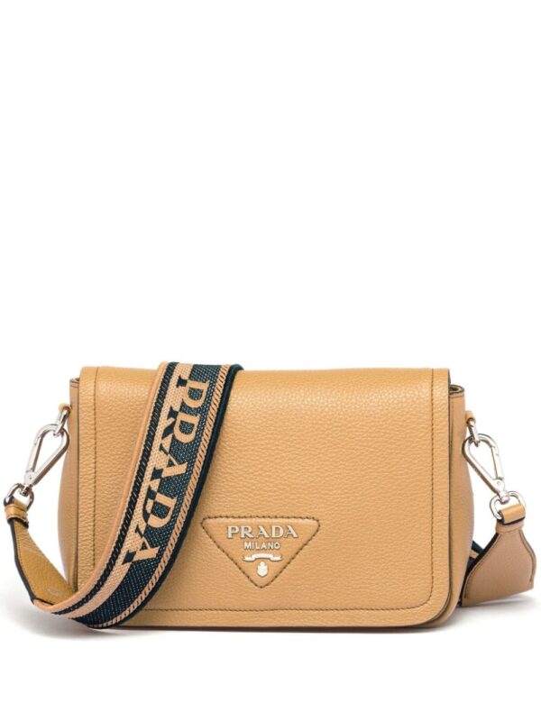 Prada grained leather shoulder bag