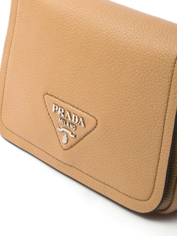 Prada grained leather shoulder bag - Image 5