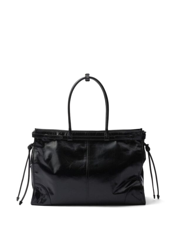 Prada large triangle-logo leather handbag - Image 4
