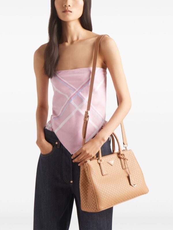 Prada large Galleria studded leather bag - Image 3