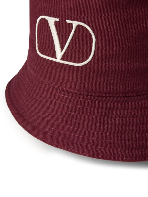 Valentino Garavani logo-embroidered cotton bucket hat - Image 3