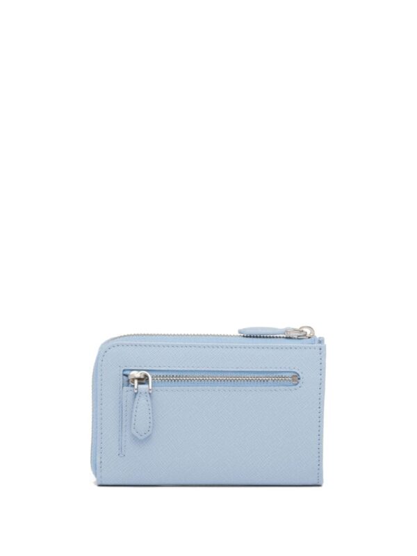 Prada triangle-logo leather keychain - Image 2