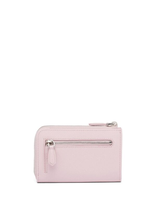 Prada logo-plaque leather keychain - Image 2