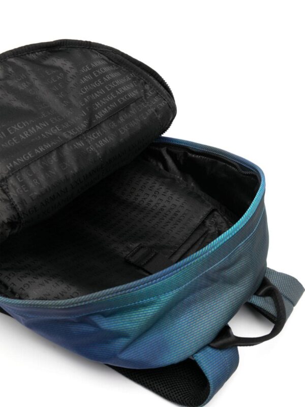 Armani Exchange logo-print geometric backpack - Image 5